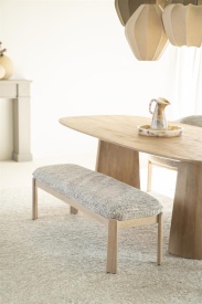 BANCĂ LOTTIE - GRI TAUPE NORI - 143(L) x 48(l) x 45(h) - Img 8