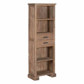 BIBLIOTECA LORENZO - LEMN DE TEC RECICLAT - NATURAL - 65(L) x 190(h) x 35(l) - Img 1