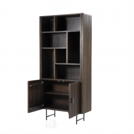 BIBLIOTECA REMI - DIN LEMN DE MANGO [FSC] SI METAL - 96(L) x 200(h) x 37(l) - Img 4