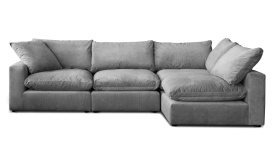 CANAPEA LAZZLO "L" SHAPE - 320(L) x 88(h) x 207(l) cm - Img 1