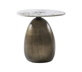 CASTELLO - FIBRĂ DE STICLĂ, BRONZ PERIAT, CERAMICA - 49(L) x 39(l) x 44(h)