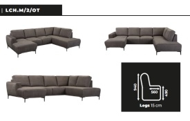 COLTAR MODULAR STELLA - (LCH + 2M + E + TR) - 325(L) x 94(h) x 207(l) (cm) - Img 2