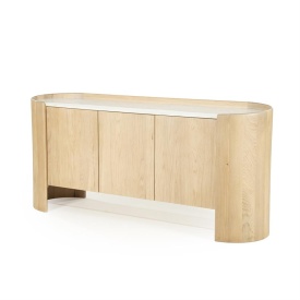 COMODA DON - LEMN DE STEJAR SI MARMURA - MARO - 165(L) x 45(l) x 75(h) cm - Img 2
