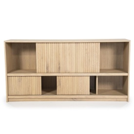 COMODA MILO - LEMN SI FURNIR DE STEJAR - NATURAL - 180(L) x 42(l) x 90(h) cm - Img 3