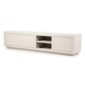 COMODA TV HELSINKI CM - LEMN SI FURNIR DE STEJAR - TAUPE - 200(L) x 42(l) x 45(h) cm - Img 3