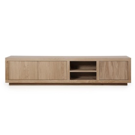 COMODA TV HELSINKI - LEMN SI FURNIR DE STEJAR - MARO - 200(L) x 42(l) x 45(h) cm