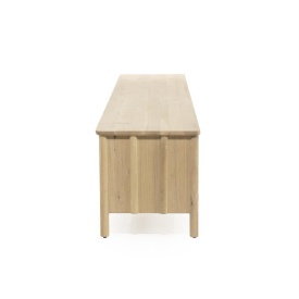 COMODA TV JAKE 6 USI - LEMN SI FURNIR DE STEJAR - NATURAL - 264(L) x 47(l) x 50(h) cm - Img 3