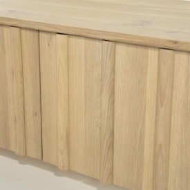 COMODA TV JAKE 6 USI - LEMN SI FURNIR DE STEJAR - NATURAL - 264(L) x 47(l) x 50(h) cm - Img 9