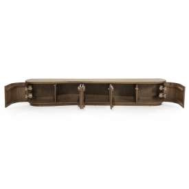 COMODA TV JOSH - LEMN SI FURNIR DE STEJAR - MARO - 240(L) x 42(l) x 43(h) cm - Img 6