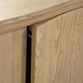 COMODA TV JOSH - LEMN SI FURNIR DE STEJAR - NATURAL - 240(L) x 42(l) x 43(h) cm - Img 11
