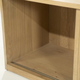 COMODA TV MILO - LEMN SI FURNIR DE STEJAR - NATURAL - 180(L) x 42(l) x 43(h) cm - Img 9