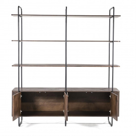 DULAP /RAFT JAMES - DIN LEMN DE MANGO [FSC] / METAL - MARO - 190(L) x 210(h) x 46.5(l) - Img 2