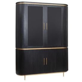 DULAP RIVELLO - LEMN DE MANGO [FSC] / METAL - NEGRU / AURIU - 150(L) x 200(h) x 45(l)