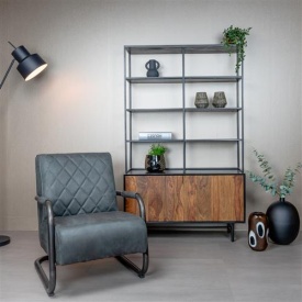 FOTOLIU CIVO BULL - METAL / MATERIAL - NEGRU / ANTRACIT - 86(L) X 83(H) X 65(L) - Img 2