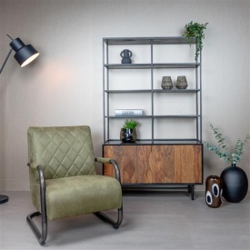 FOTOLIU CIVO BULL - METAL / MATERIAL - NEGRU / VERDE - 86(L) X 83(H) X 65(L) - Img 2