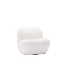 FOTOLIU COSINESS - METAL / LEMN / MATERIAL - ALB - 87(L) x 77(h) x 65(l)