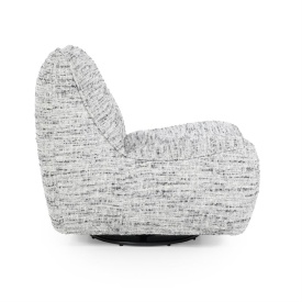 FOTOLIU LOYS GREY BARKLEY - TESATURA, LEMN SI METAL - GRI - 91(L) x 75(l) x 85(h) cm - Img 9