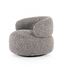 FOTOLIU MAEVE MAYWOOD - METAL / LEMN / MATERIAL 100% POLIESTER - GREJ MIXT - 82(L) x 72(h) x 82(l) - Img 2