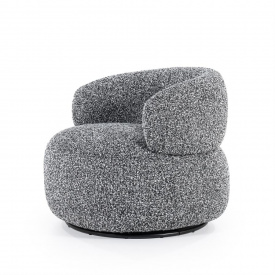 FOTOLIU MAEVE MAYWOOD - METAL / LEMN / MATERIAL 100% POLIESTER - GRI MIXT - 82(L) x 72(h) x 82(l) - Img 2