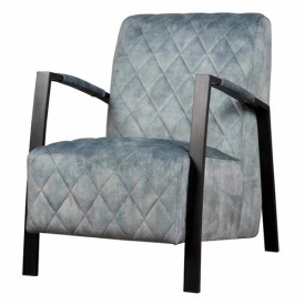 FOTOLIU VILA ADORE - METAL / MATERIAL - NEGRU / ALBASTRU - 65(L) X 86(H) X 87(L)
