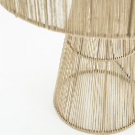LAMPA DE MASA OSHU - IUTA - NATURAL - 40(L) x 50(h) x 40(l) - Img 2