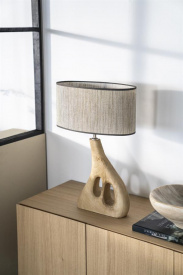 LAMPA DE MASA SHIBOO - NATURAL - 40(L) x 59(h) x 20.5(l) - Img 4