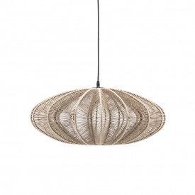 LAMPA SUSPENDATA NIMBUS - METAL / FRANGHIE - CREM - Ø60 x 25(h) - Img 1