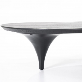 MASA DE CAFEA FAY - LEMN DE STEJAR FIN - NEGRU - 162(L) x 31(h) x 108(l) - Img 4