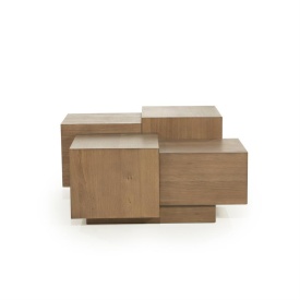 MASA DE CAFEA QUINTEN PATRATA - STEJAR - MARO - 80(L) x 80(l) x 40(h) cm