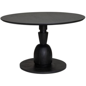 MASA DE DINING BRUNELLO - LEMN - NEGRU - 130(L) X 75(H) X 130(L) CM - Img 1