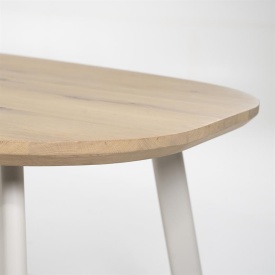 MASA DE DINING DION - LEMN DE STEJAR & METAL - NATURAL - 220(L) x 110(l) x 77(h) cm - Img 5