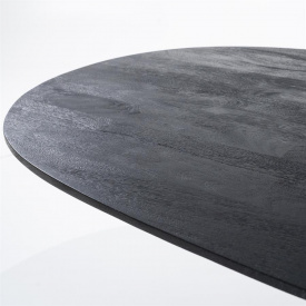 MASA DE DINING NEAGRA - LEMN DE MANGO - NEGRU - 300(L) x 76(h) x 110(l) - Img 4