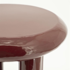 MASA LATERALA BALON - METAL - BURGUNDY - 43(L) x 43(l) x 45(h) - Img 3