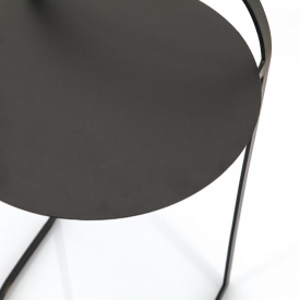 MASA LATERALA GARCON - METAL - NEGRU - 35(L) x 65(h) x 35(l) - Img 2
