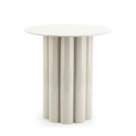 MASA LATERALA OLYMPA - BEJ 43X43X45,6 CM DIN METAL - (L) x (h) x (l) - Img 1