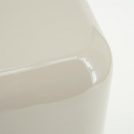 MASA LATERALA PILLAR DIXON - METAL - ALB MURDAR - 34(L) x 70(h) x 34(l) - Img 2
