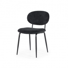 SCAUN COSMO - METAL / TESATURA - NEGRU - 50(L) x 80(h) x 61.5(l)