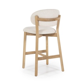SCAUN DE BAR MIKKY MOON - TESATURA SI STEJAR - BEJ - 53(L) x 57.5(l) x 97.5(h) cm - Img 5