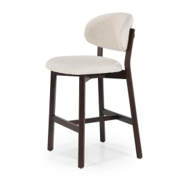 SCAUN DE BAR MIKKY MOON - TESATURA SI STEJAR - BEJ - 53(L) x 57.5(l) x 97.5(h) cm - Img 2