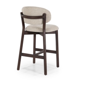 SCAUN DE BAR MIKKY MOON - TESATURA SI STEJAR - TAUPE - 53(L) x 57.5(l) x 97.5(h) cm - Img 7
