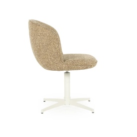 SCAUN ESMEE DONNA - TESATURA SI FIER - GALBEN - 55.5(L) x 64.5(l) x 83(h) cm - Img 9