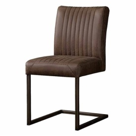 SCAUN FERRO SAVANNAH - METAL / MATERIAL - NEGRU / MARO - 61(L) X 88(H) X 47(L)