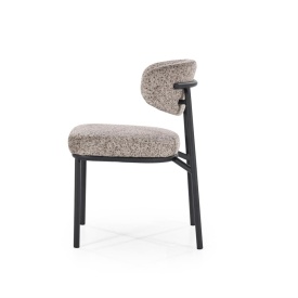 SCAUN JARI - METAL ȘI ȚESĂTURĂ - TAUPE - 57(L) x 55(l) x 78(h) - Img 2