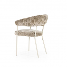 SCAUN LIZZY FEMME - TESATURA / METAL - BEJ - 59(L) x 79(h) x 60.5(l) - Img 4