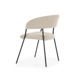 SCAUN LUKA - POLIESTER / METAL - BEJ - 57(L) x 79(h) x 61.5(l) - Img 4