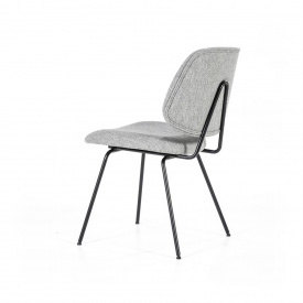 SCAUN LYNN - METAL / LEMN / TESATURA 100% POLIESTER - GRI - 49.5(L) x 82(h) x 58(l) - Img 6