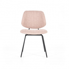SCAUN LYNN - METAL / LEMN / TESATURA 100% POLIESTER - ROZ - 49.5(L) x 82(h) x 58(l) - Img 4