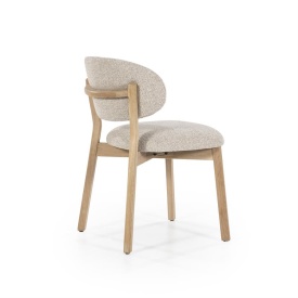 SCAUN MIKKY MOON - TESATURA SI STEJAR - TAUPE - 51(L) x 59.5(l) x 79(h) cm - Img 8