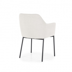 SCAUN PAUL - METAL / LEMN / TESATURA 100% POLIESTER - ANTRACIT - 58(L) x 82(h) x 60(l) - Img 7