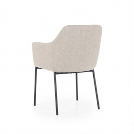 SCAUN PAUL - METAL / LEMN / TESATURA 100% POLIESTER - GRI DESCHIS - 58(L) x 82(h) x 60(l) - Img 5